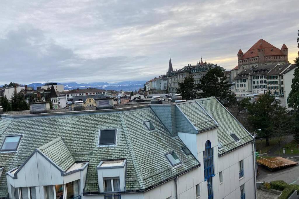 Joli 2 pièces dernier étage, Lausanne centre Exterior foto